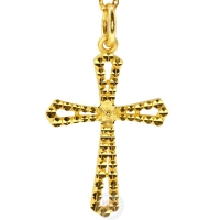 黃金十字架墜飾