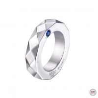 摯愛-戒指項鍊 中-藍寶石