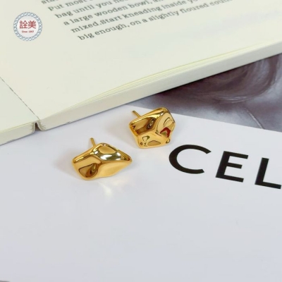 5D幾何錘紋耳環