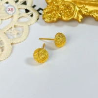 5D金球球耳環 