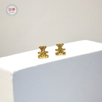 5G碎碎冰小熊耳環
