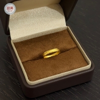 素面黃金尾戒指